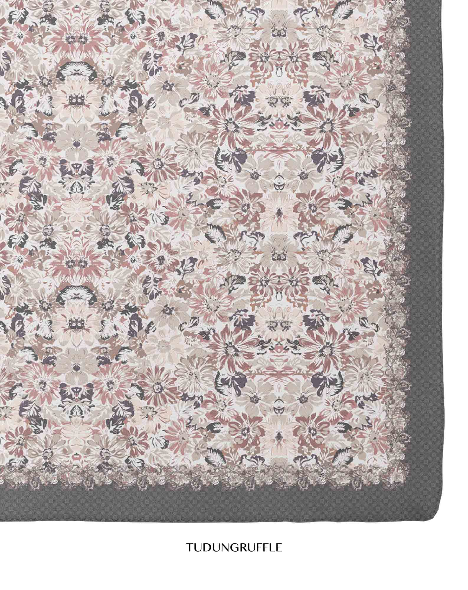 Vintage Garden in Emma Cotton Shawl