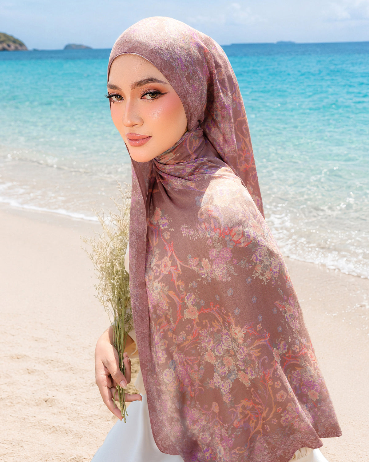 Vintage Floral in Ashby Modal Shawl