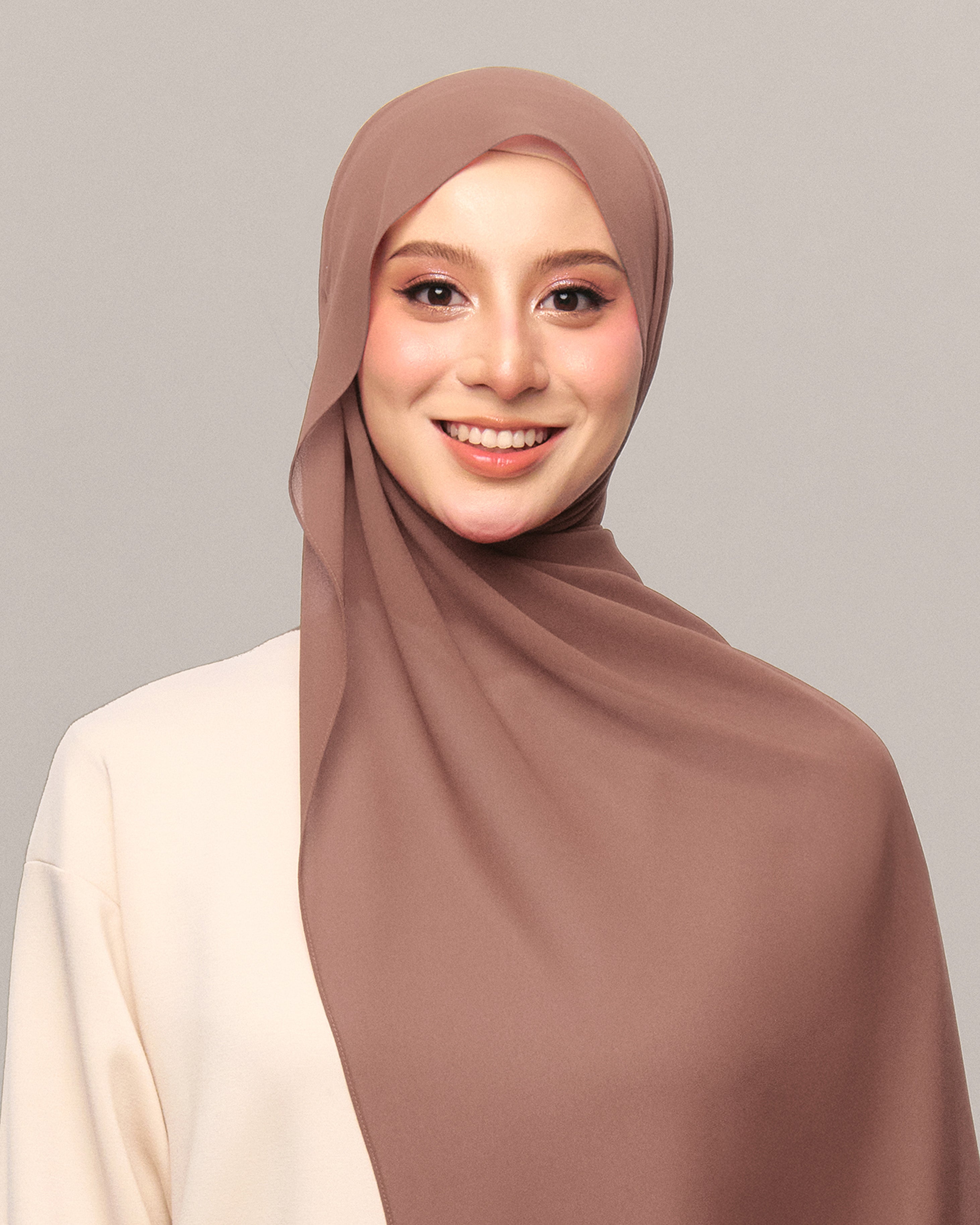 Safiyya Pearl Chiffon Shawl