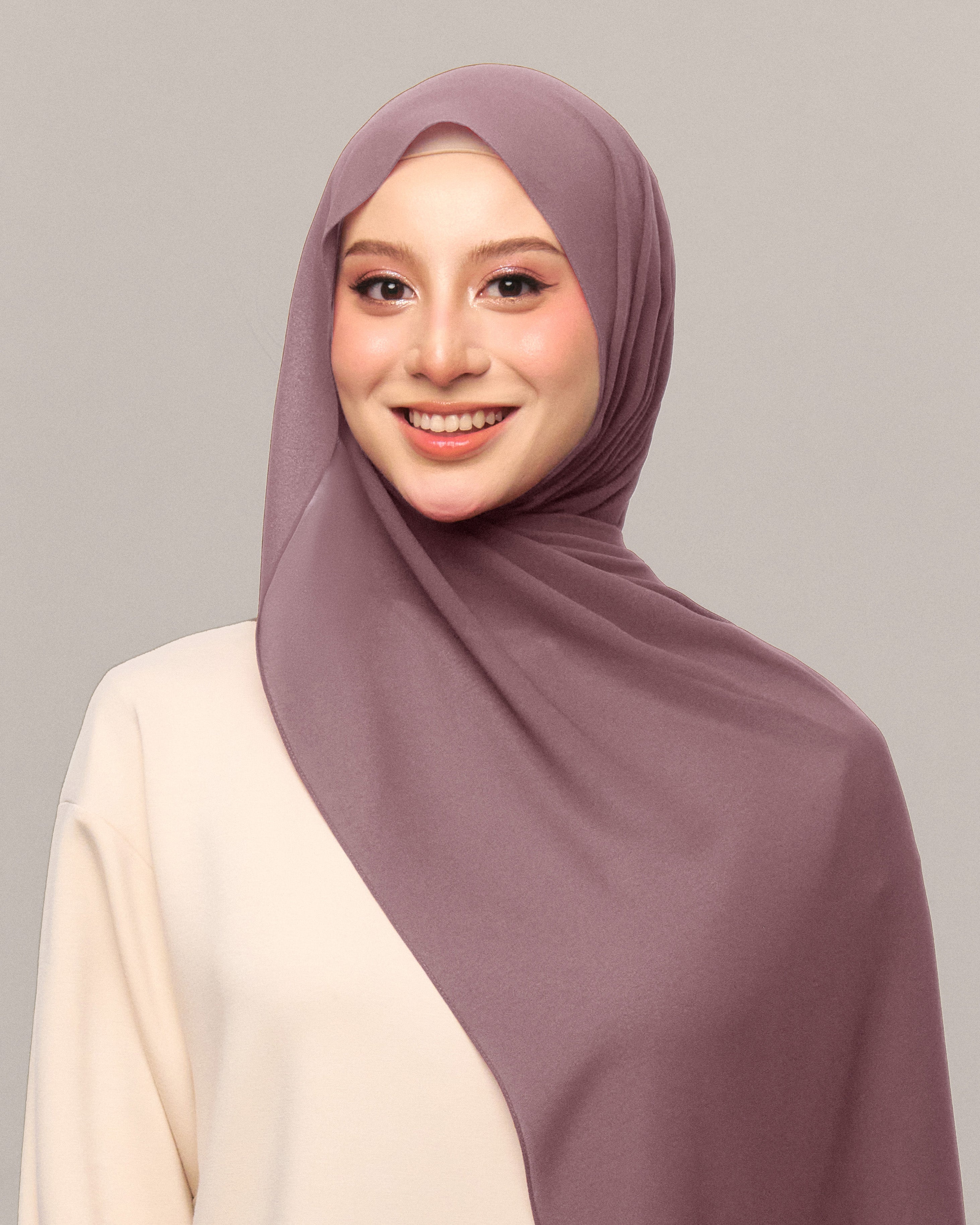 Safiyya Pearl Chiffon Shawl
