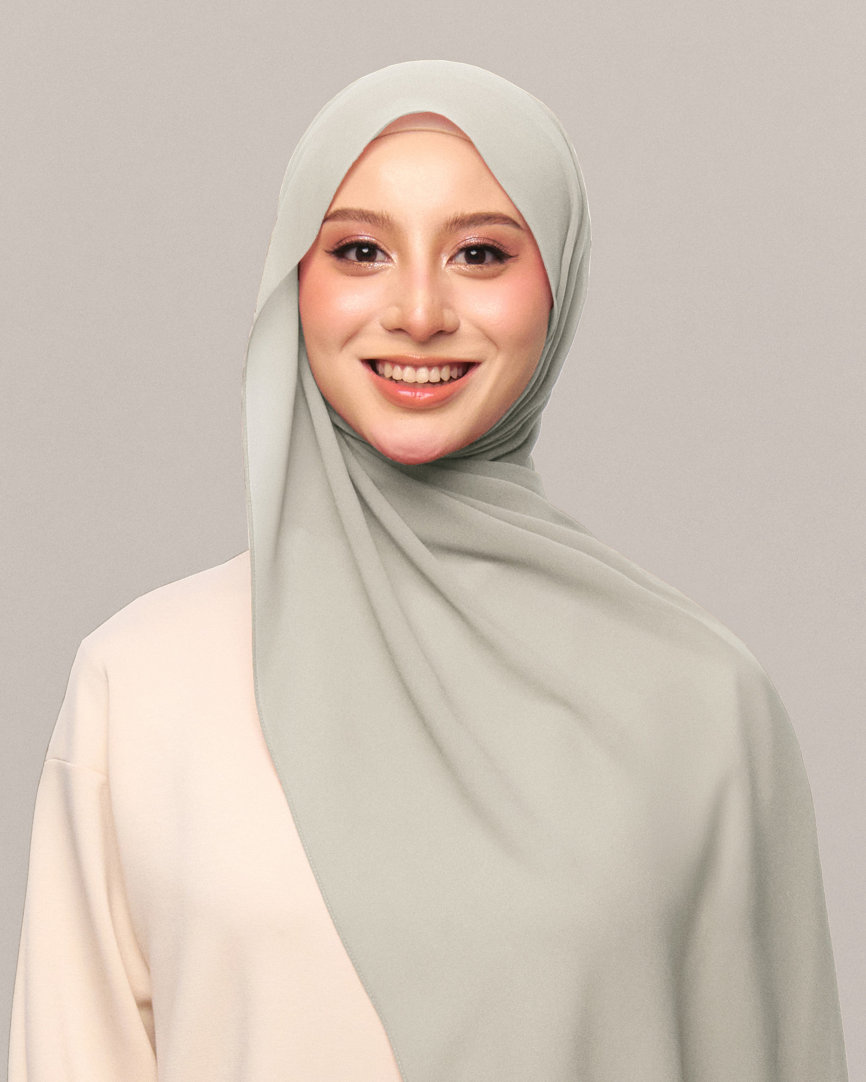 Safiyya Pearl Chiffon Shawl
