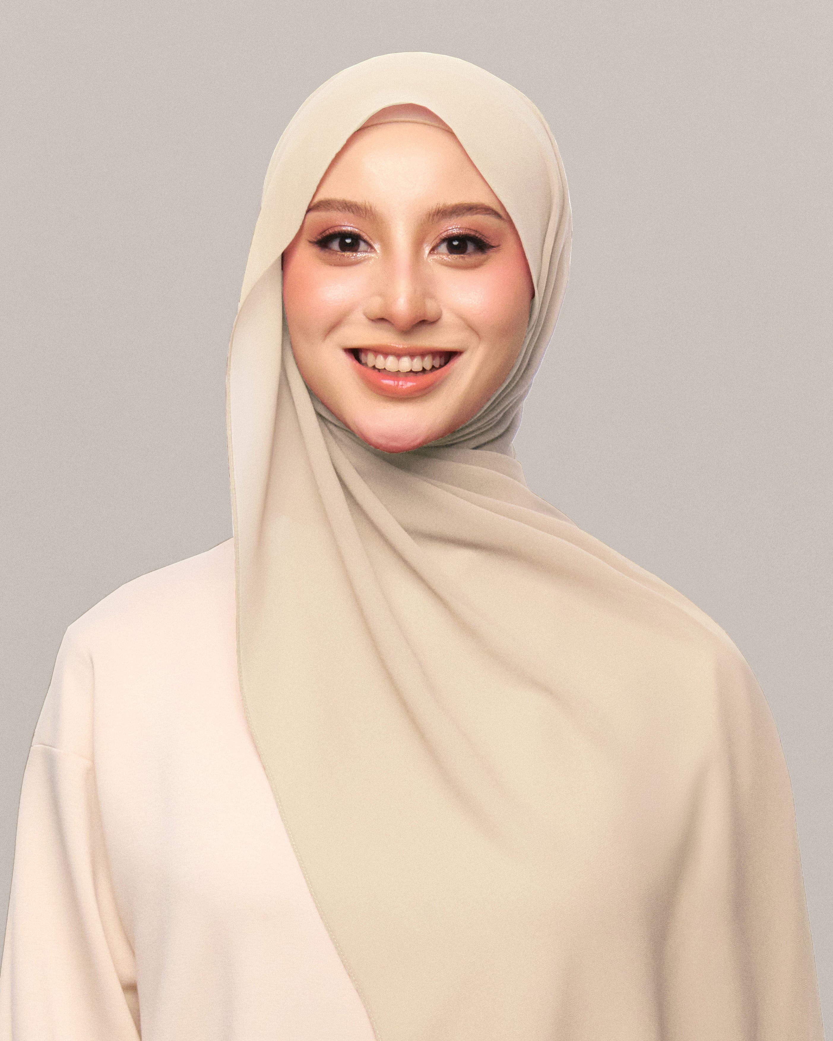 Safiyya Pearl Chiffon Shawl