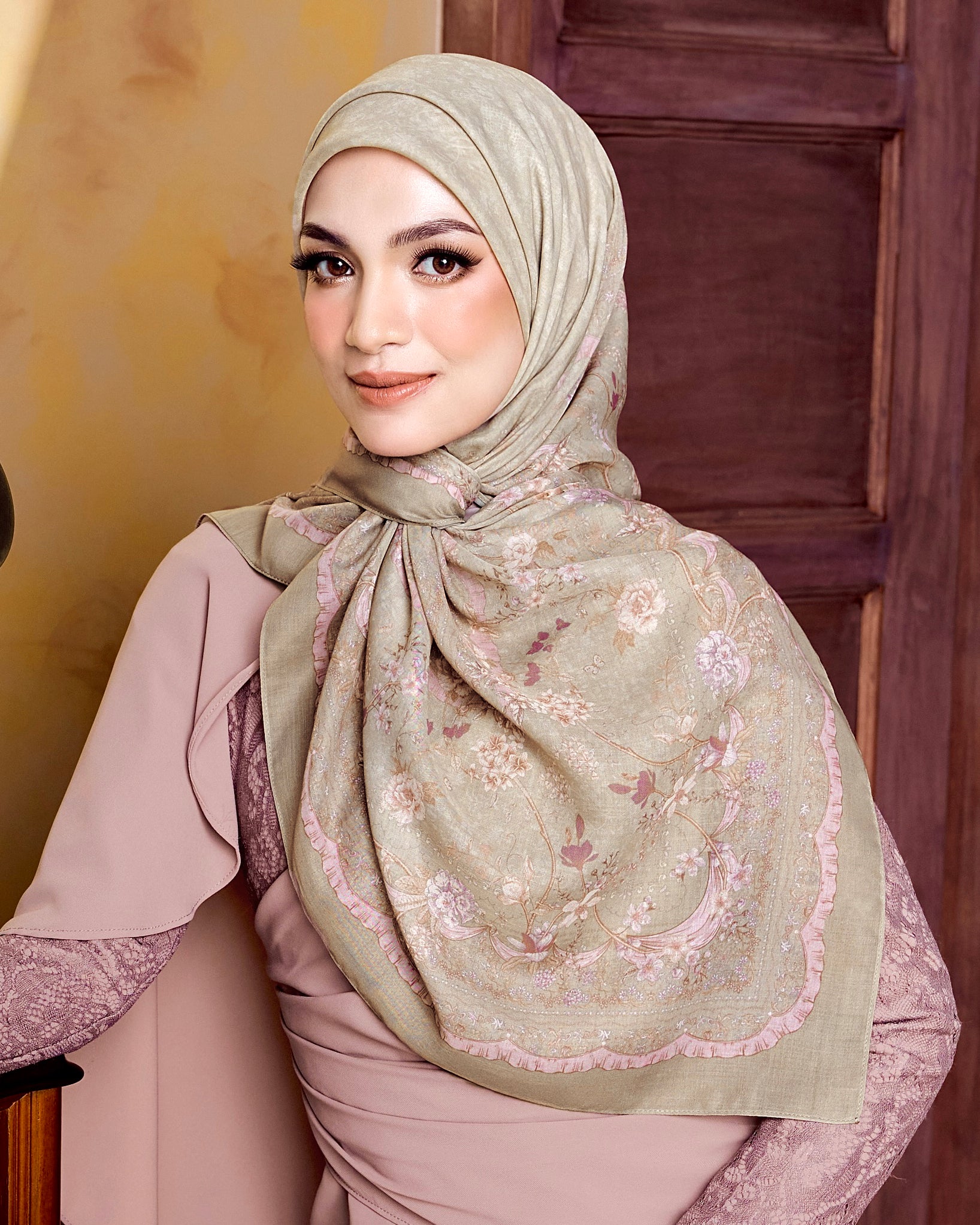 Silk Shawl Tudung Satin Silk Hijab Scarf Tudung Satin Square