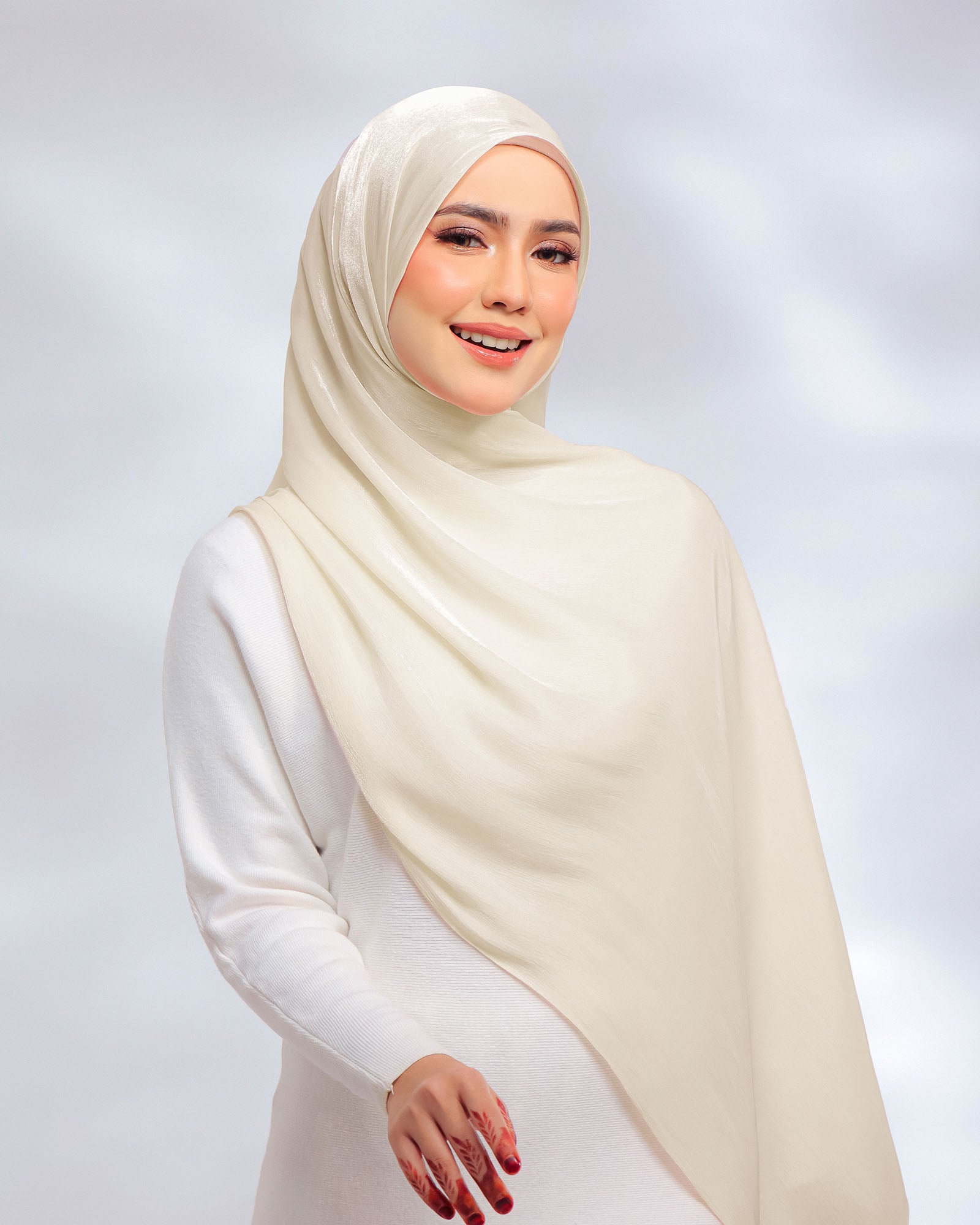 Giselle Pleated Glitter Chiffon Shawl