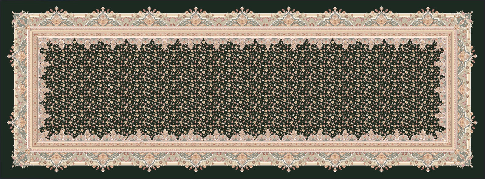 Tahzeeb in Ghamiq Pine Shawl