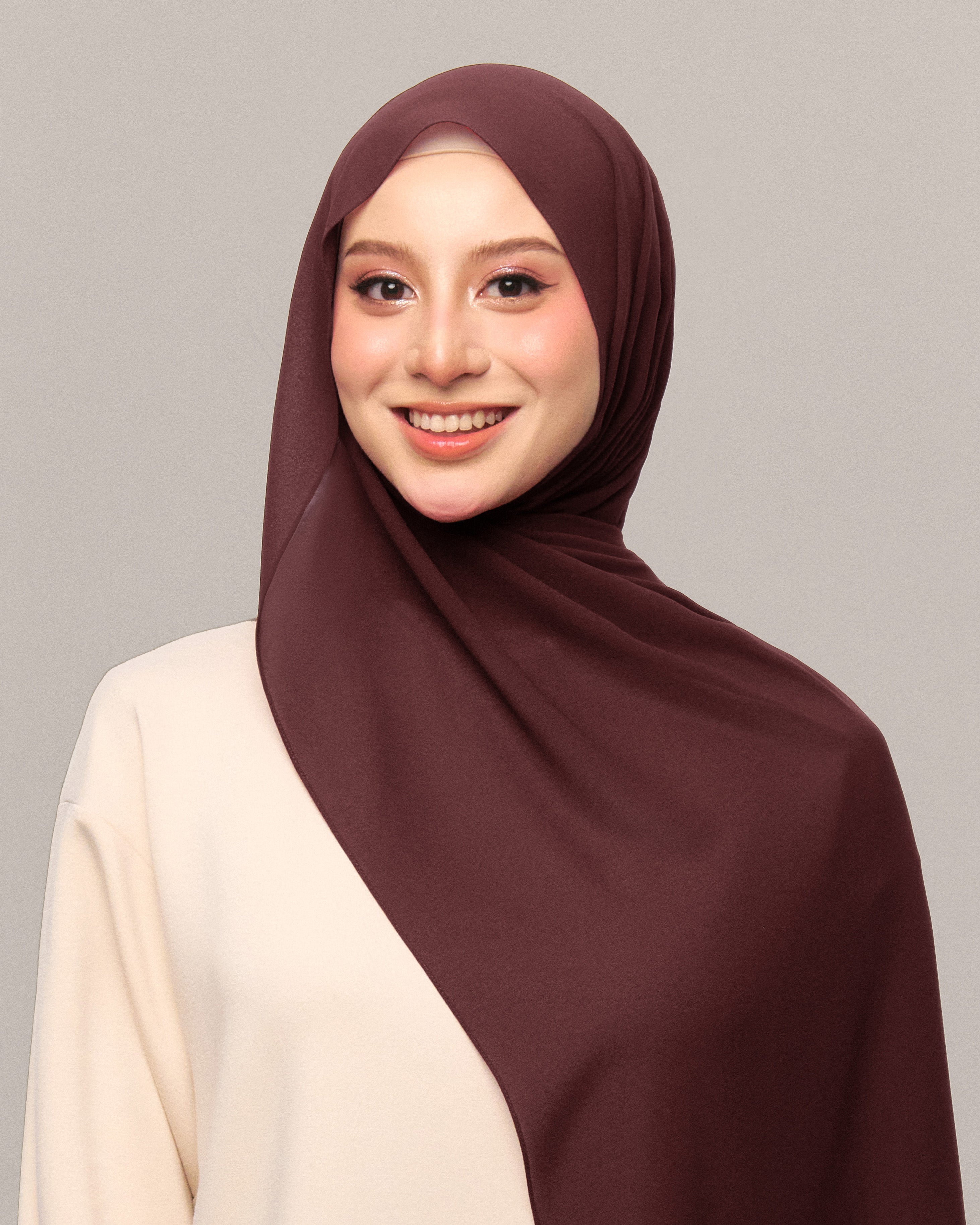 Safiyya Pearl Chiffon Shawl