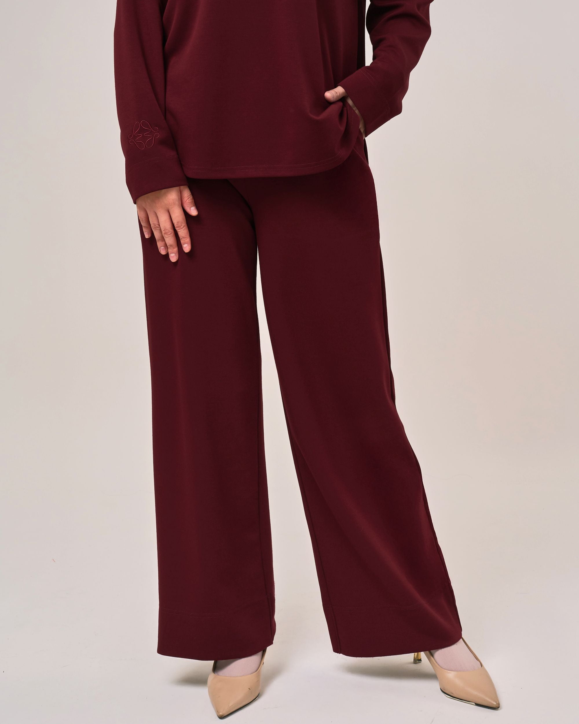 CORA PANTS IN MAROON