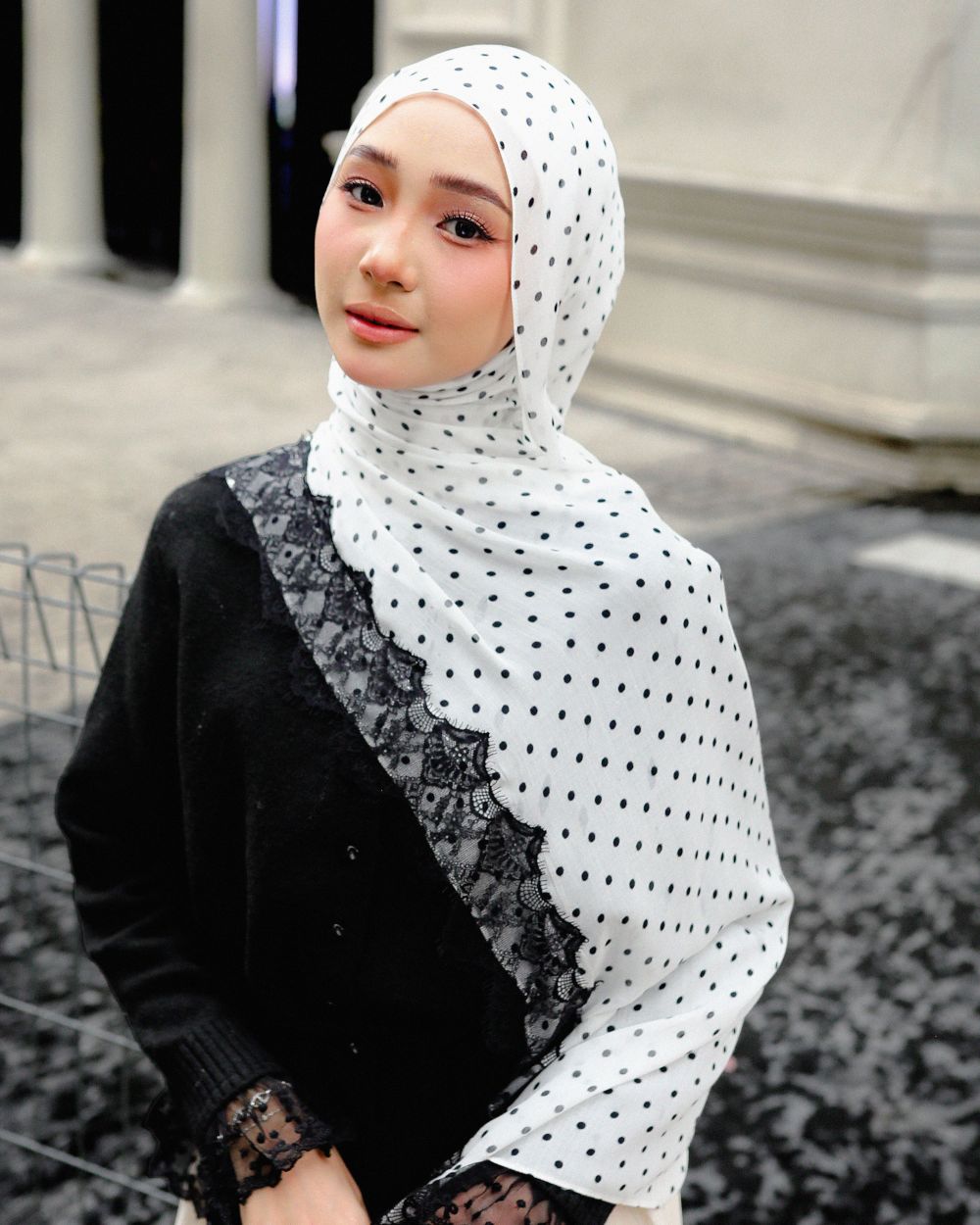 Polka Lace in Melody Modal Shawl