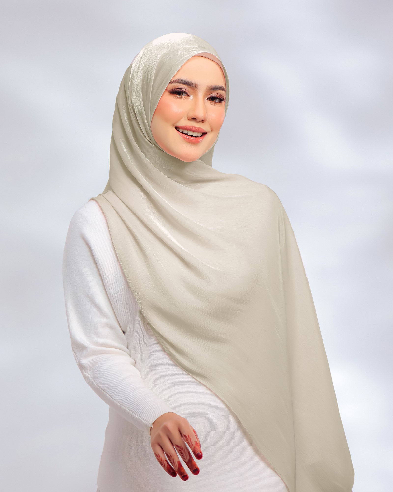 Giselle Pleated Glitter Chiffon Shawl