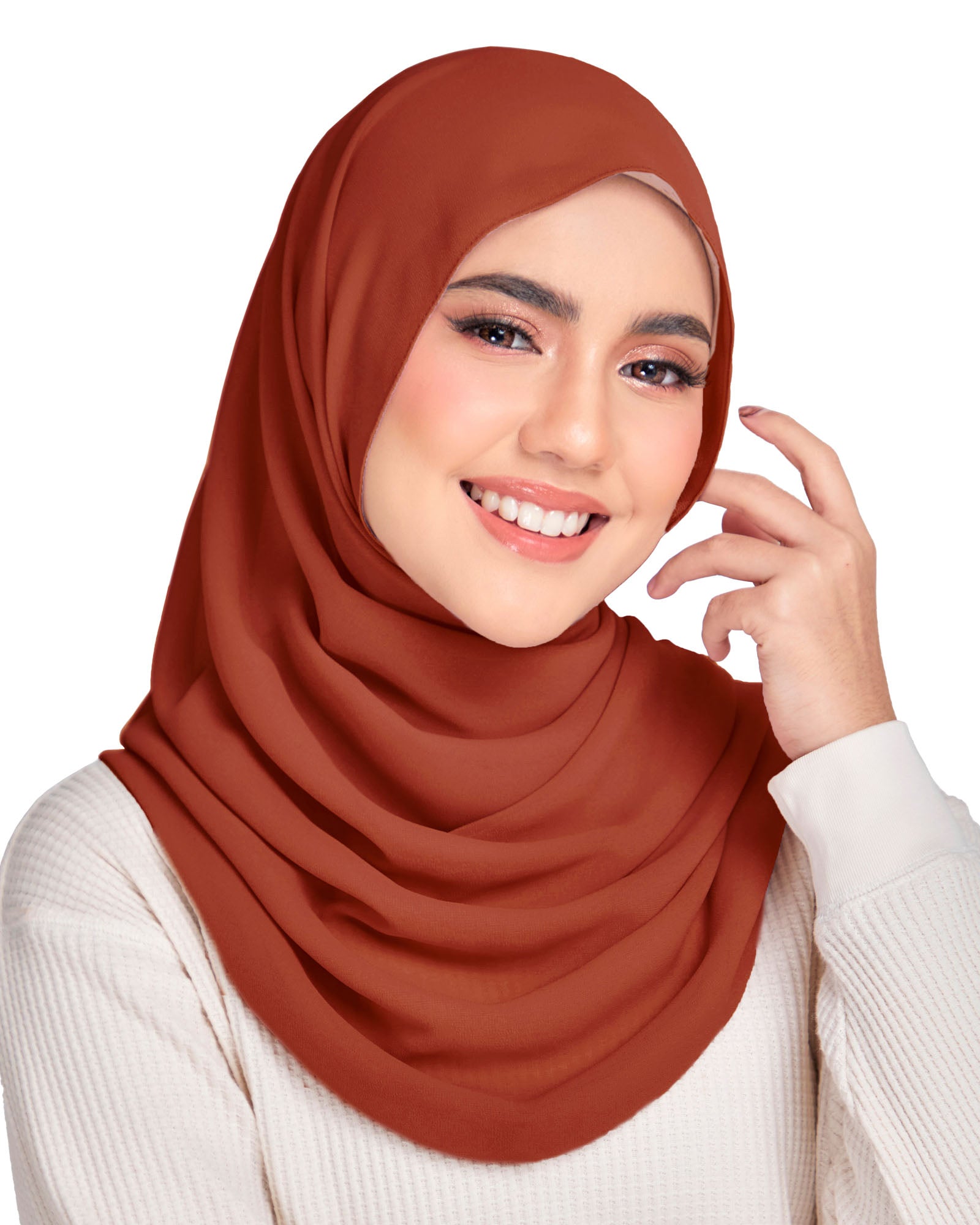 Safiyya Pearl Chiffon Shawl