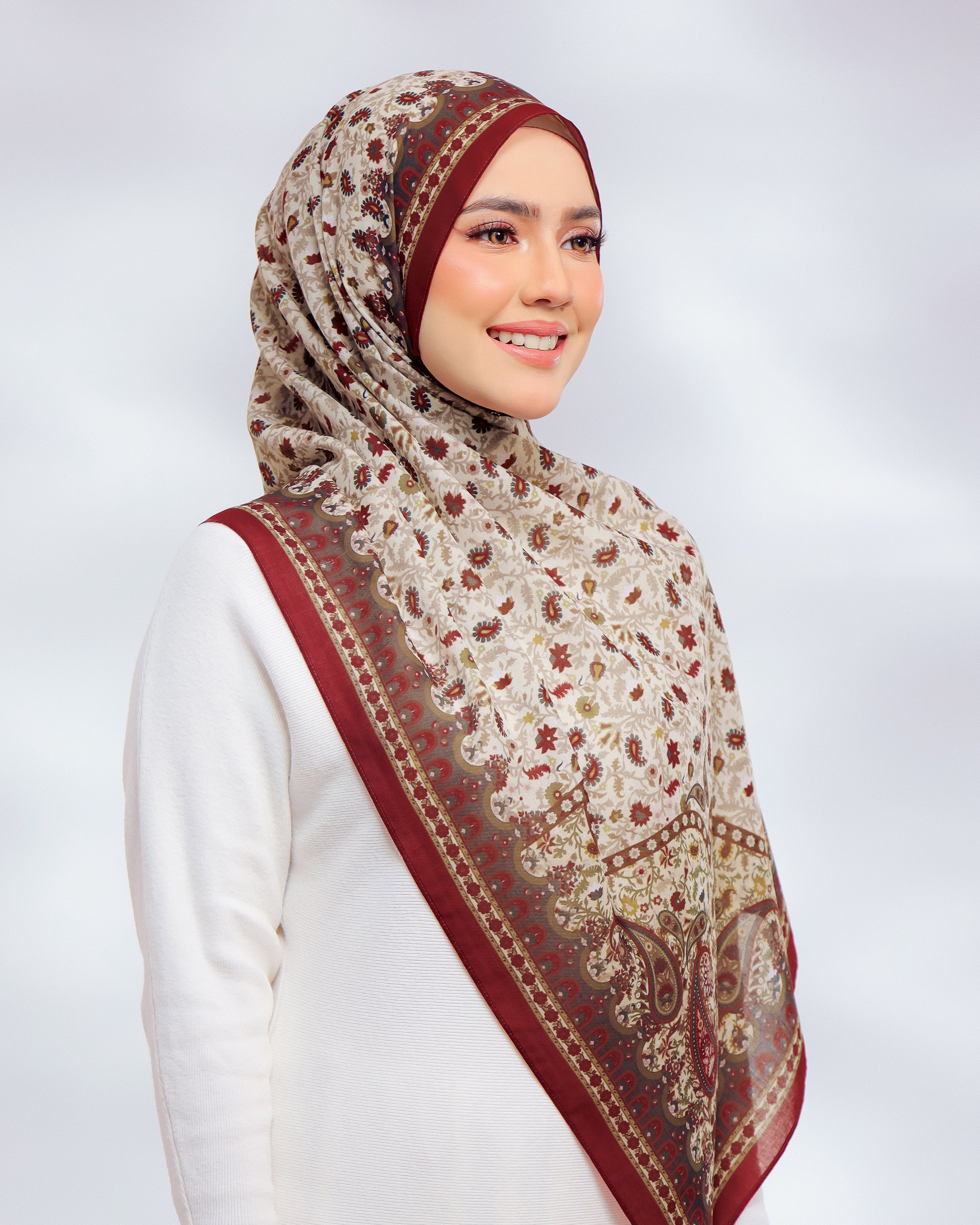 Mohabbatein in Sanjana Flame Cotton Shawl