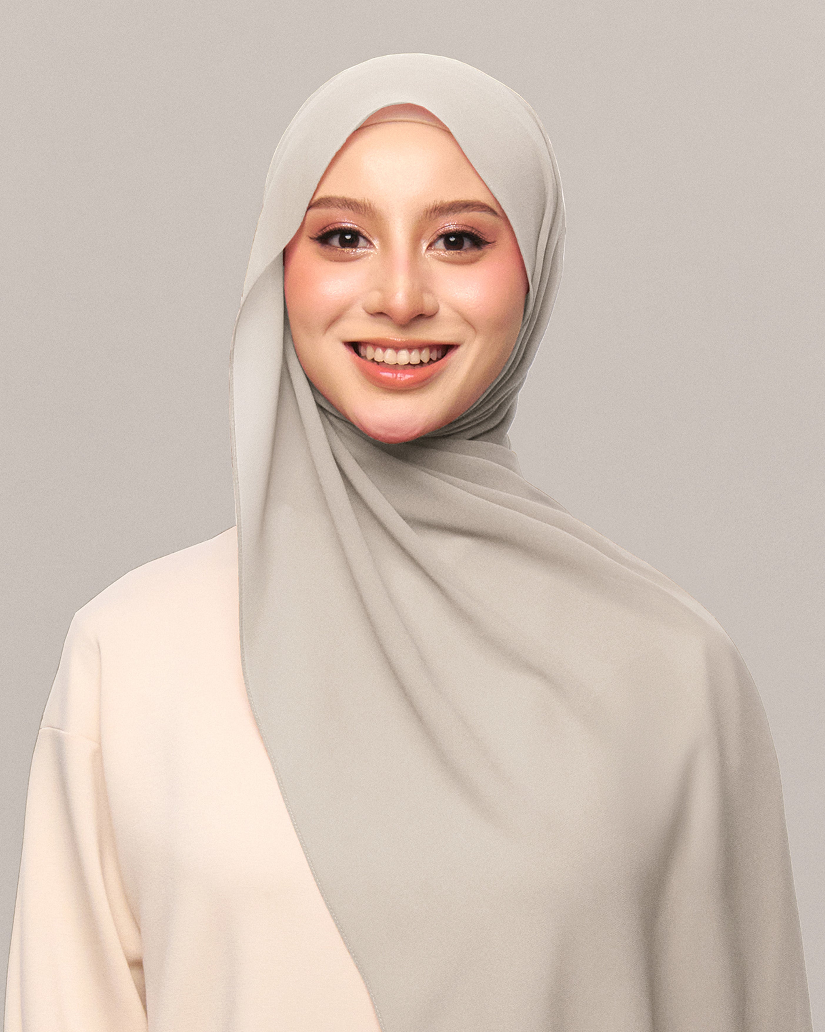 Safiyya Pearl Chiffon Shawl
