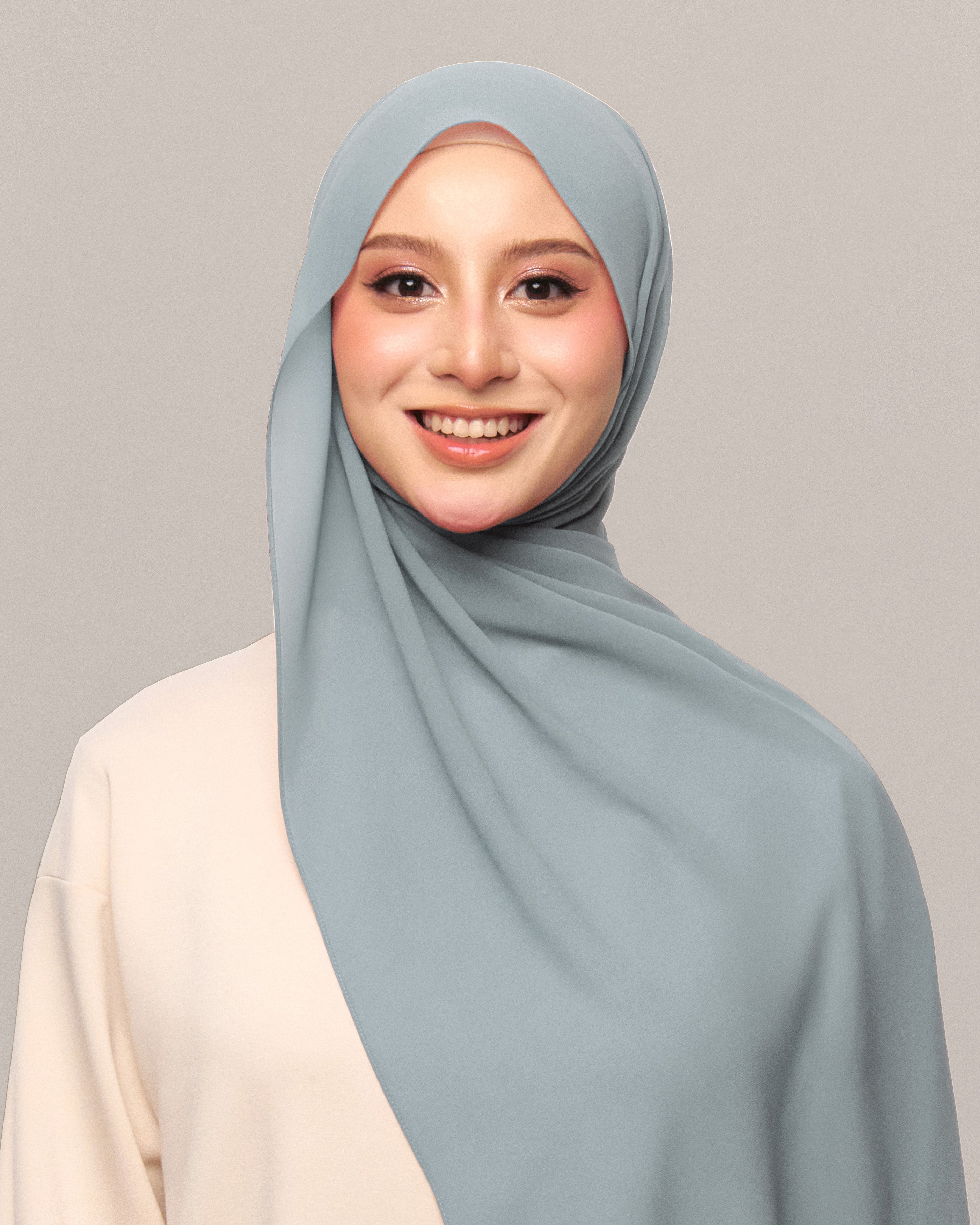 Safiyya Pearl Chiffon Shawl