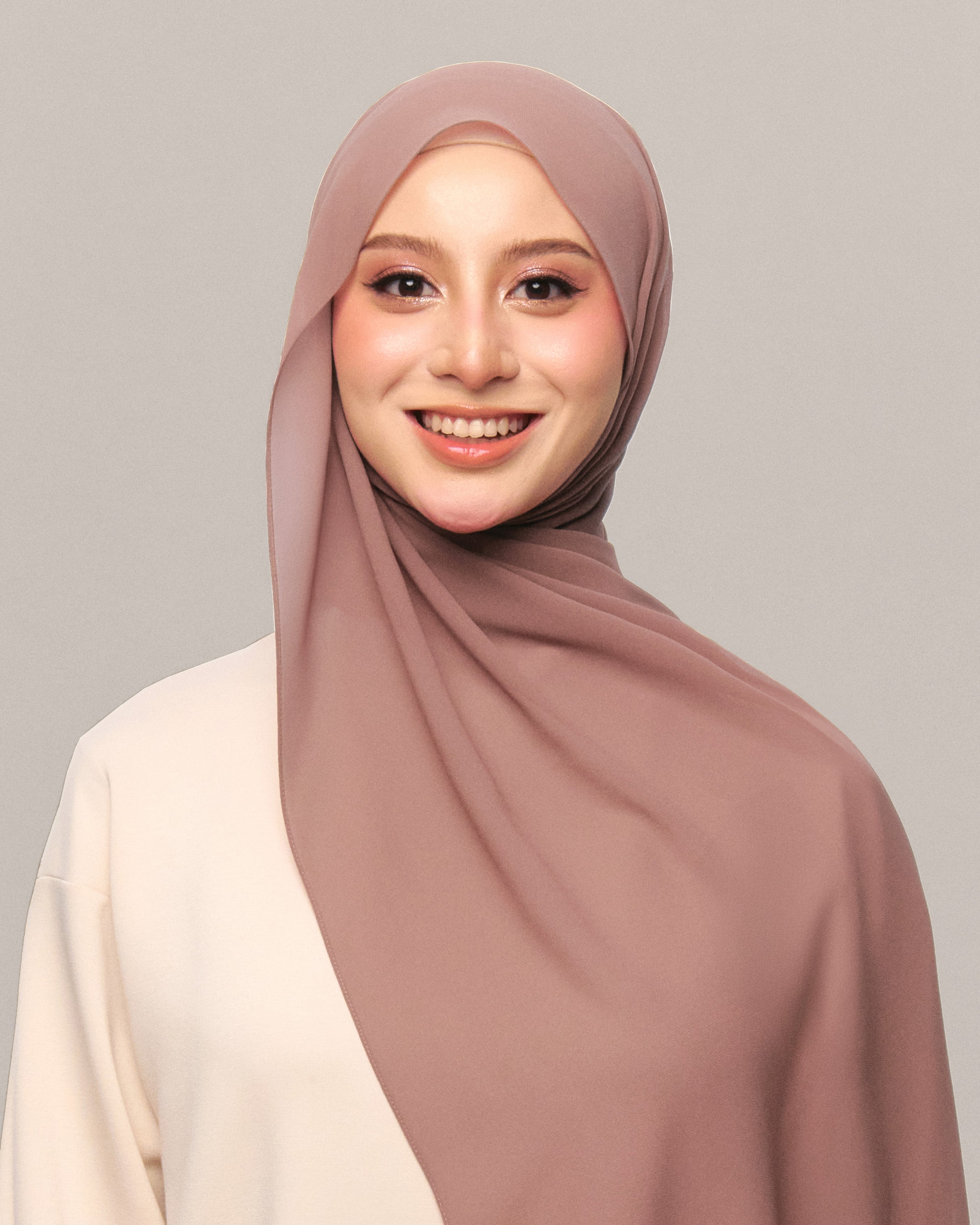 Safiyya Pearl Chiffon Shawl