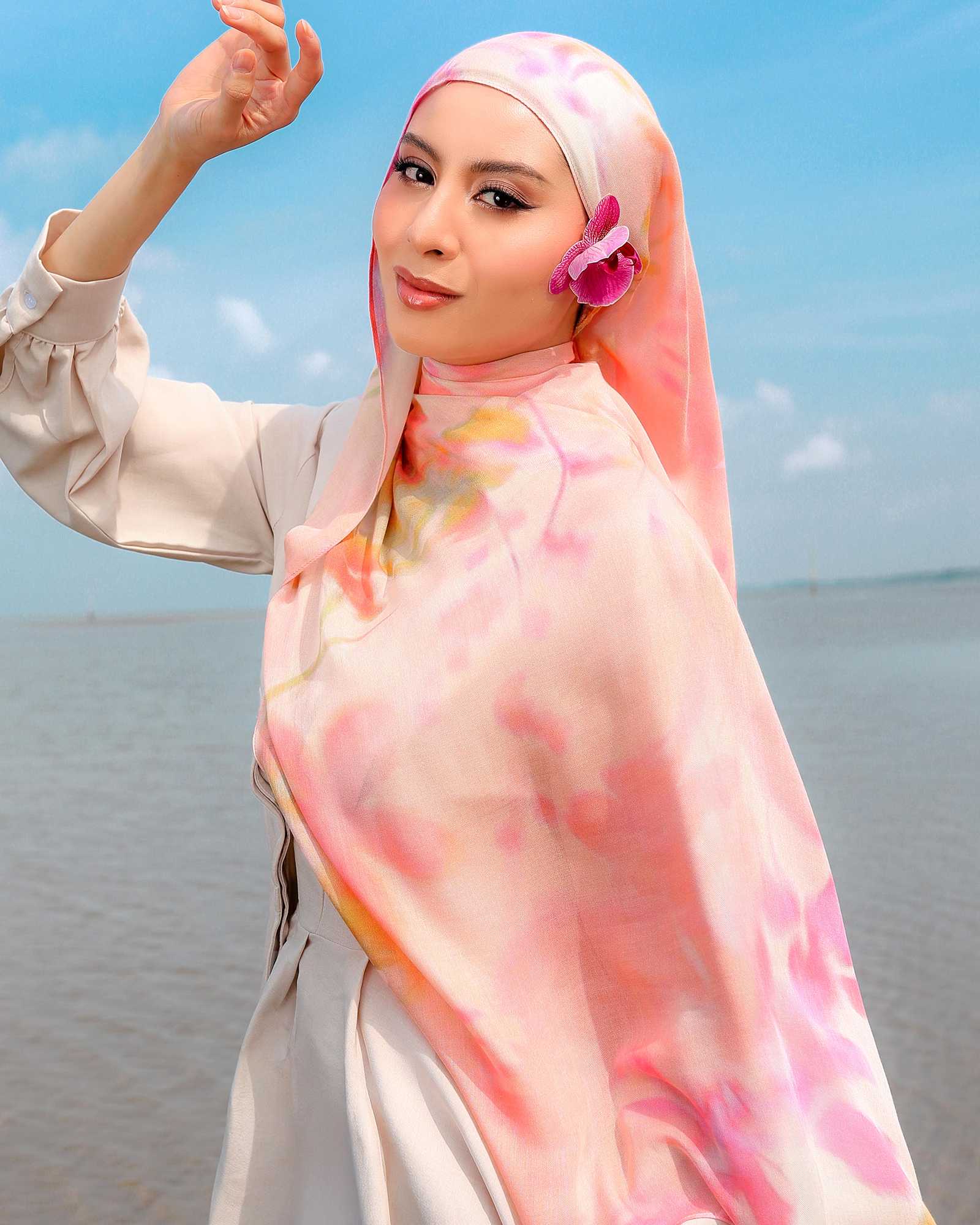 ORCHID IN ZALEA MODAL SHAWL