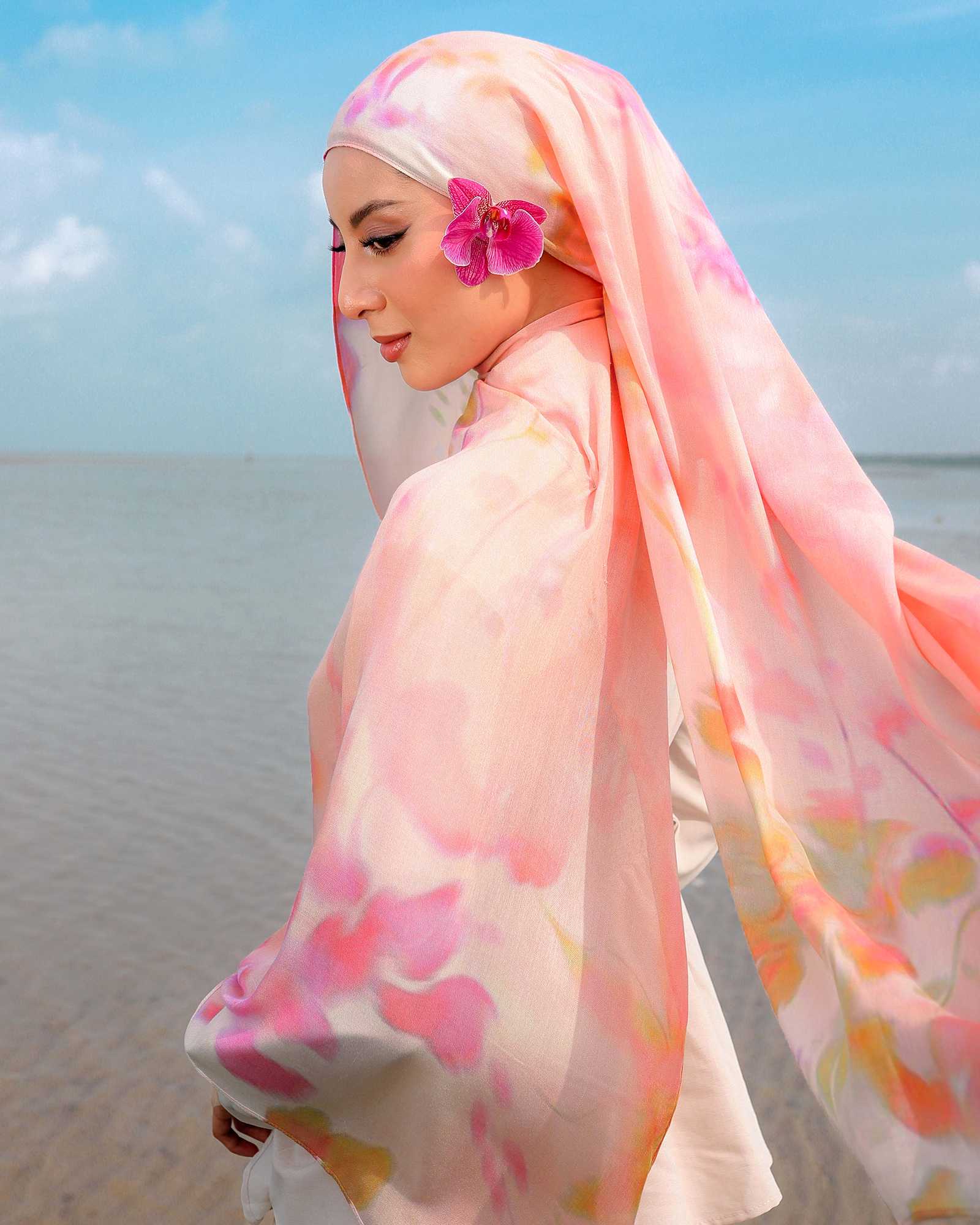 ORCHID IN ZALEA MODAL SHAWL