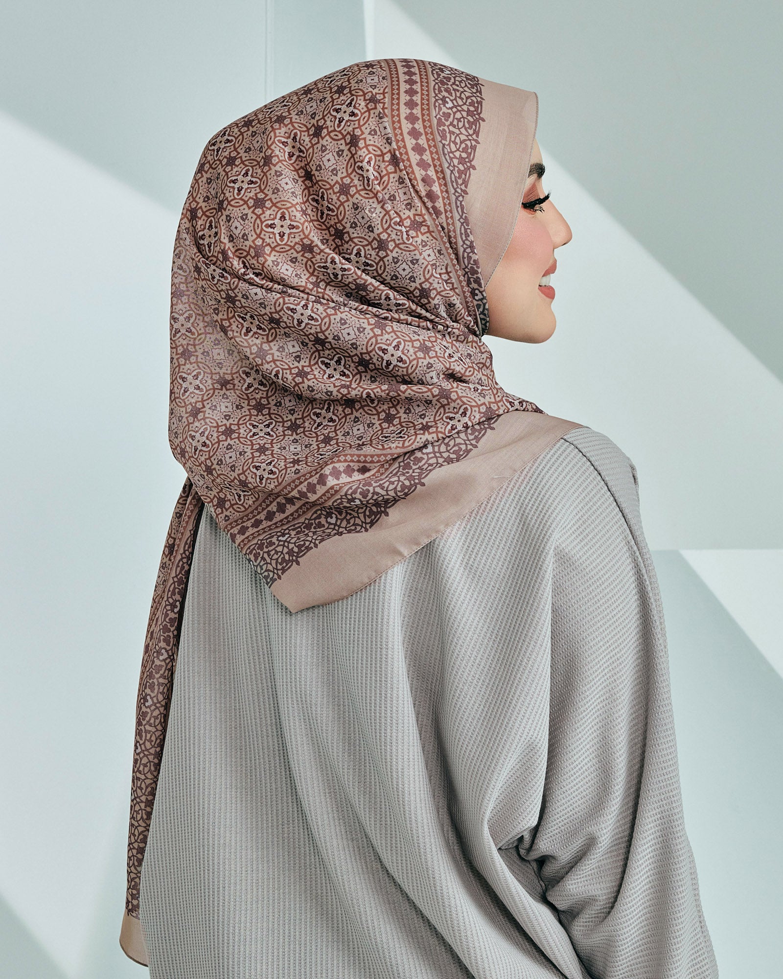 Marrakech in Palmeraie Beige Cotton Shawl