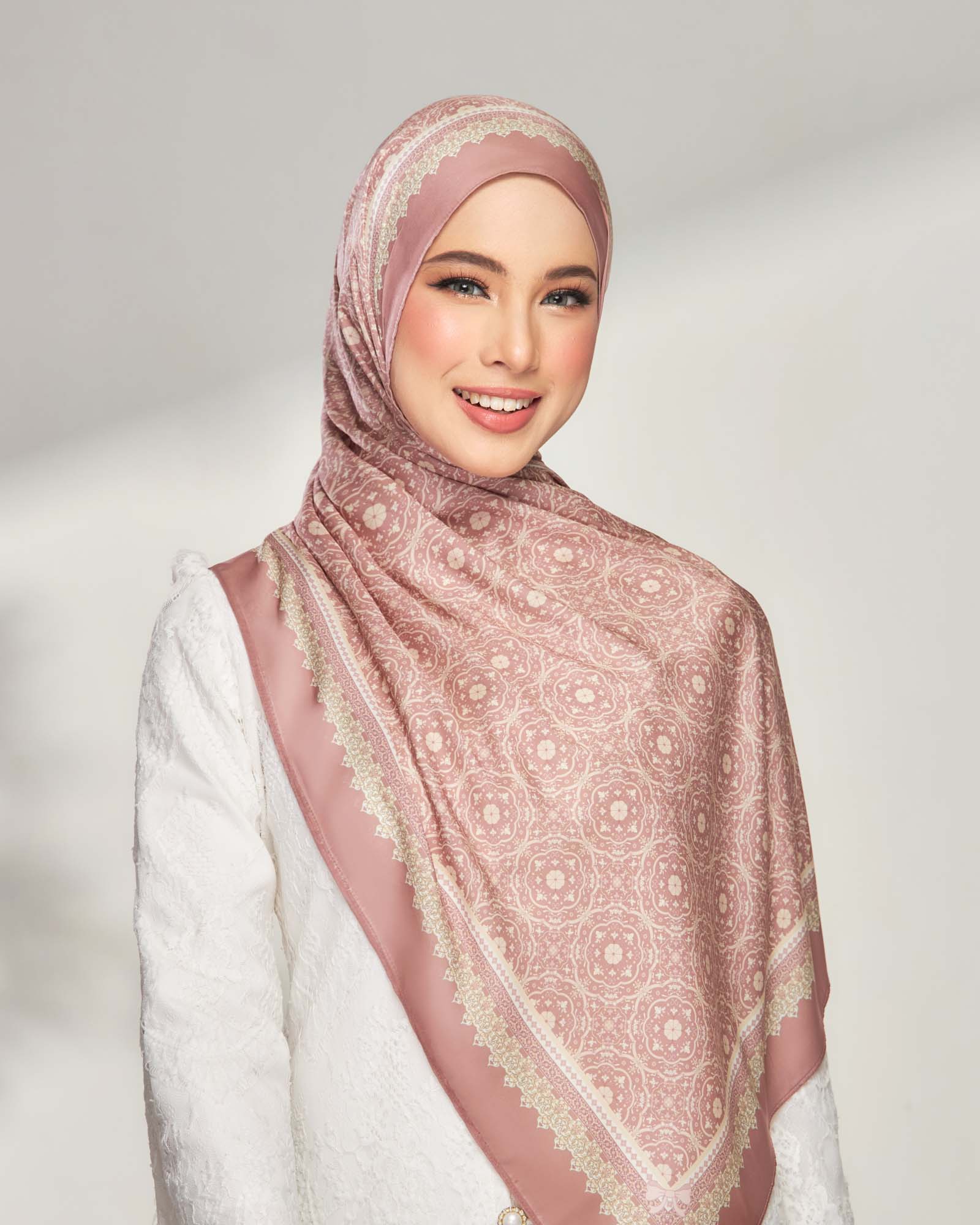 Maryam in Adore Satin Shawl