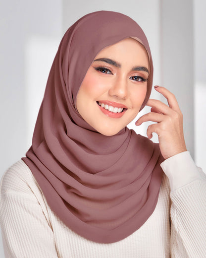 Safiyya Pearl Chiffon Shawl
