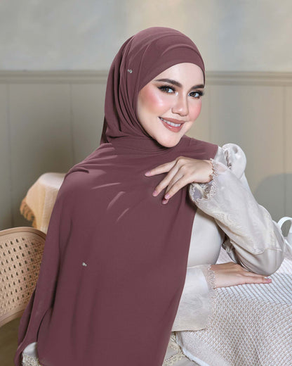 Athena Pearl Chiffon Shawl