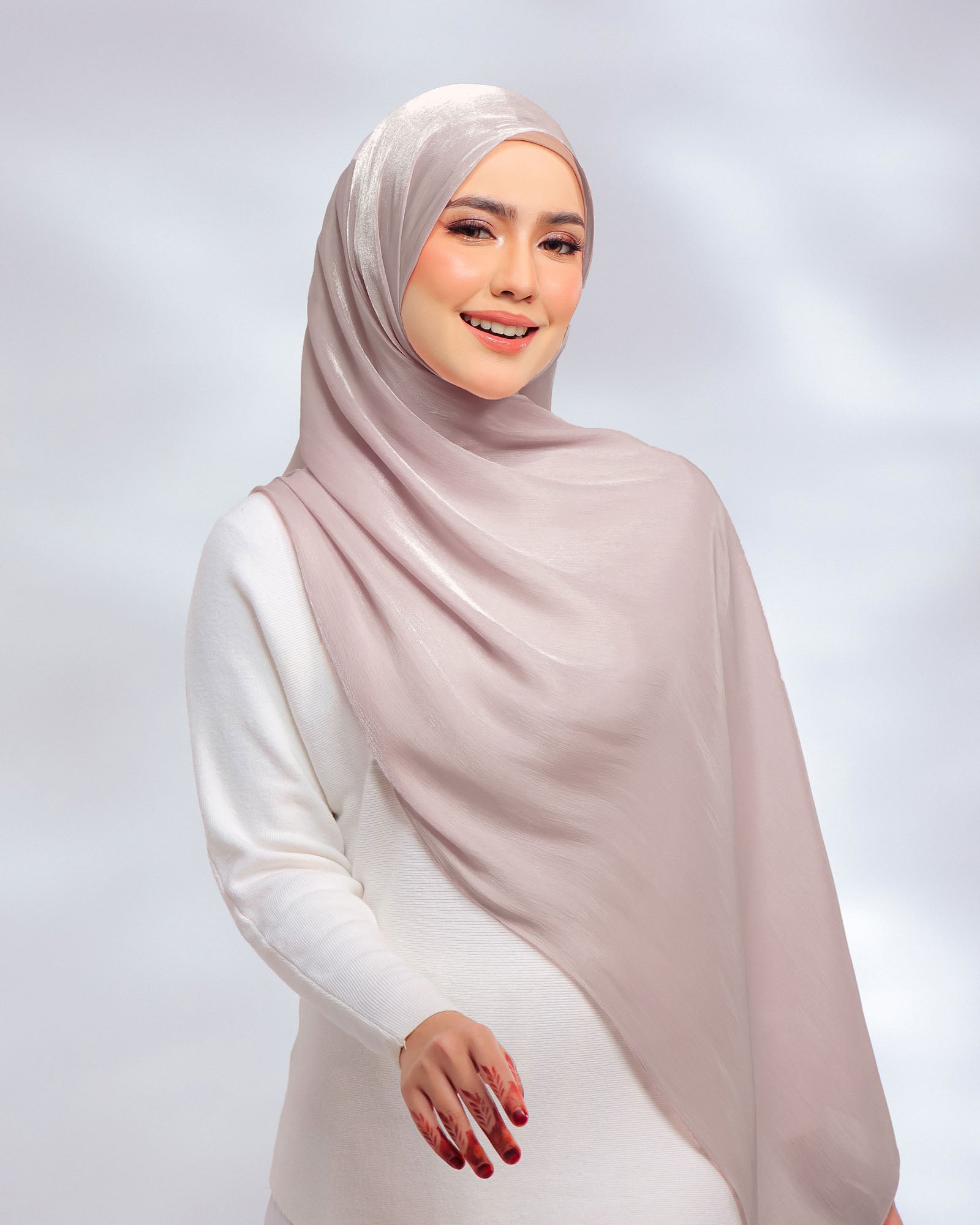 Giselle Pleated Glitter Chiffon Shawl