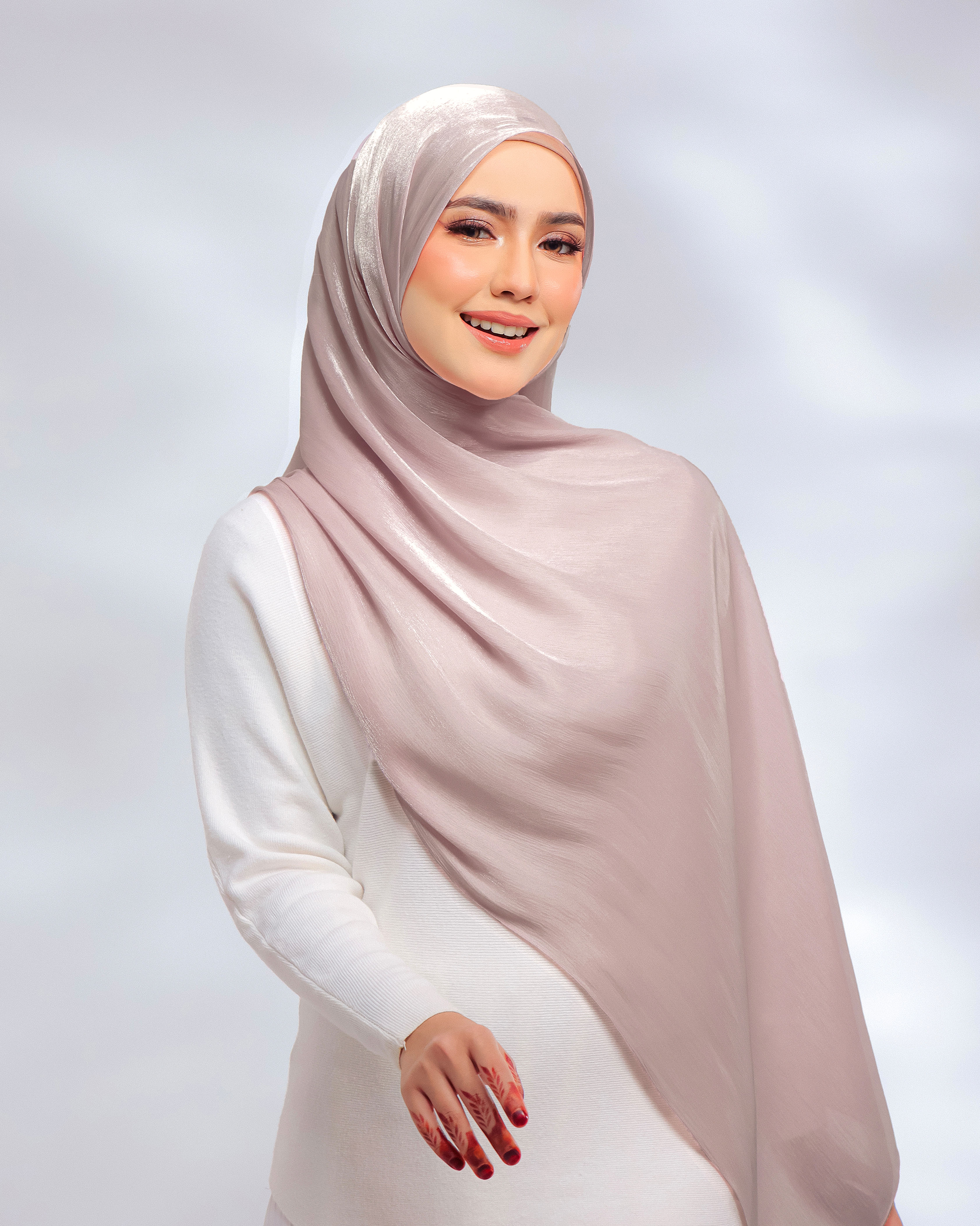 Giselle Pleated Glitter Chiffon Shawl
