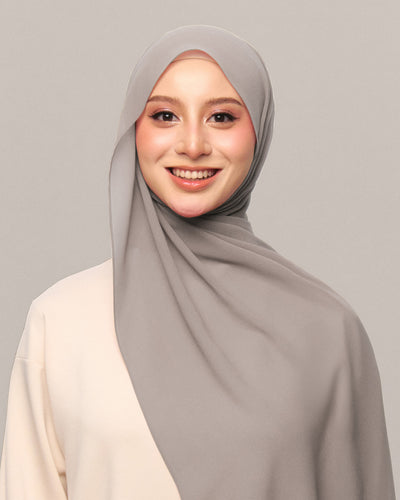 Safiyya Pearl Chiffon Shawl