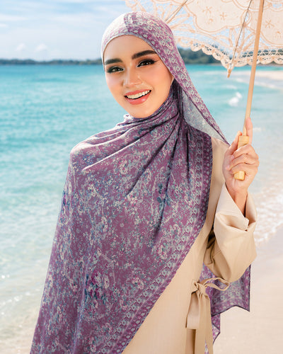 Vintage Floral in Belladonna Modal Shawl