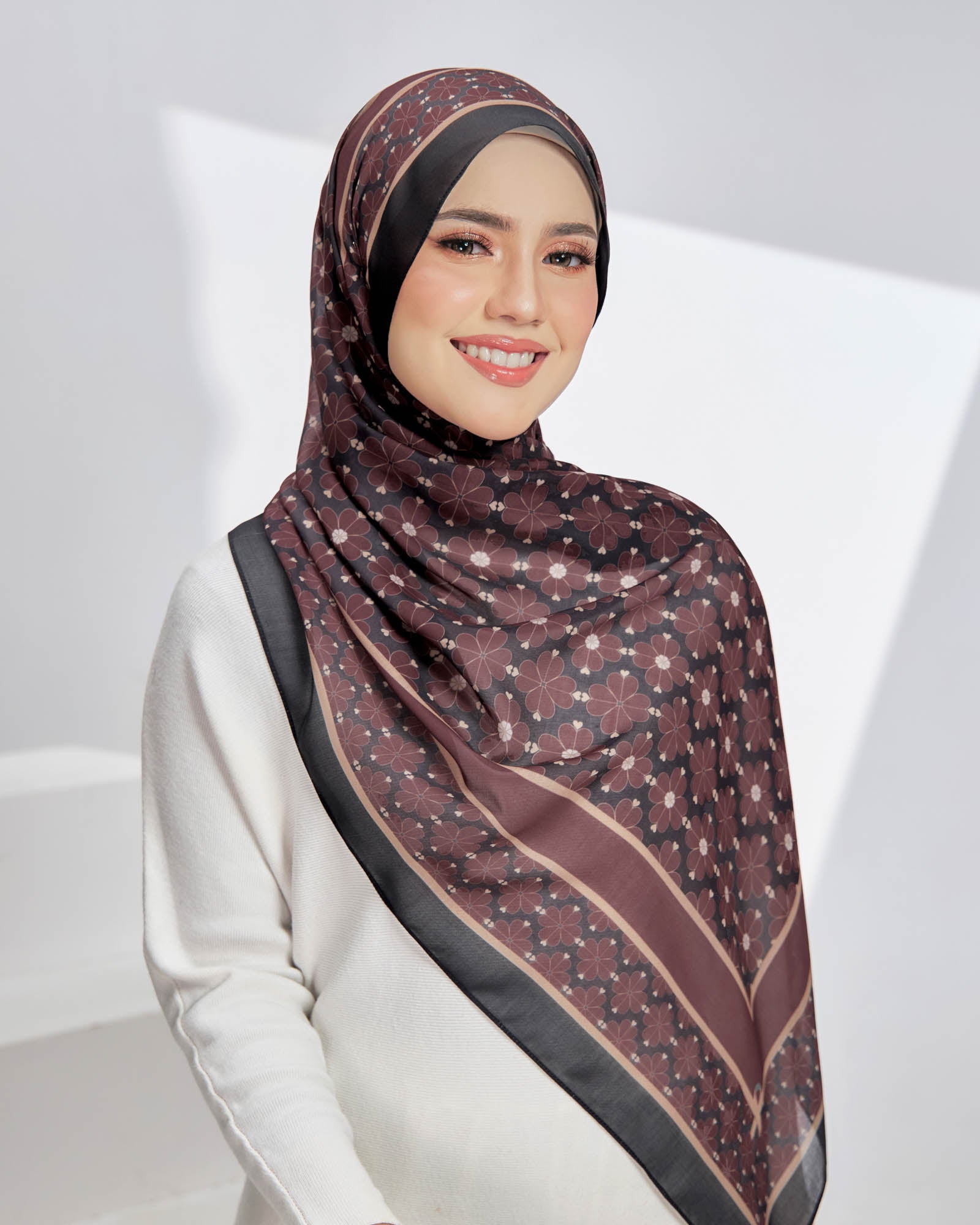 Hope in Biopsy Berry Satin Shawl