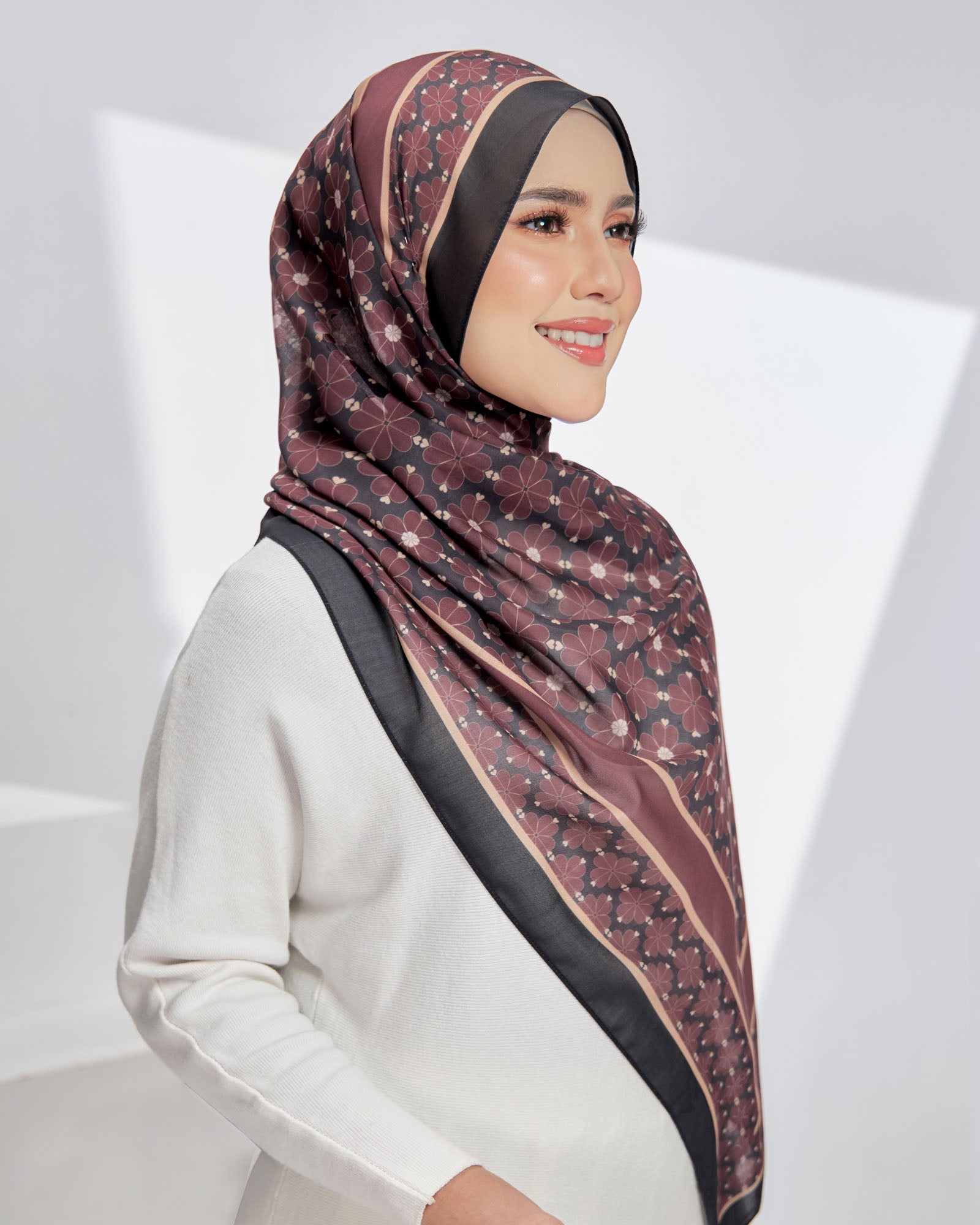 Hope in Biopsy Berry Satin Shawl