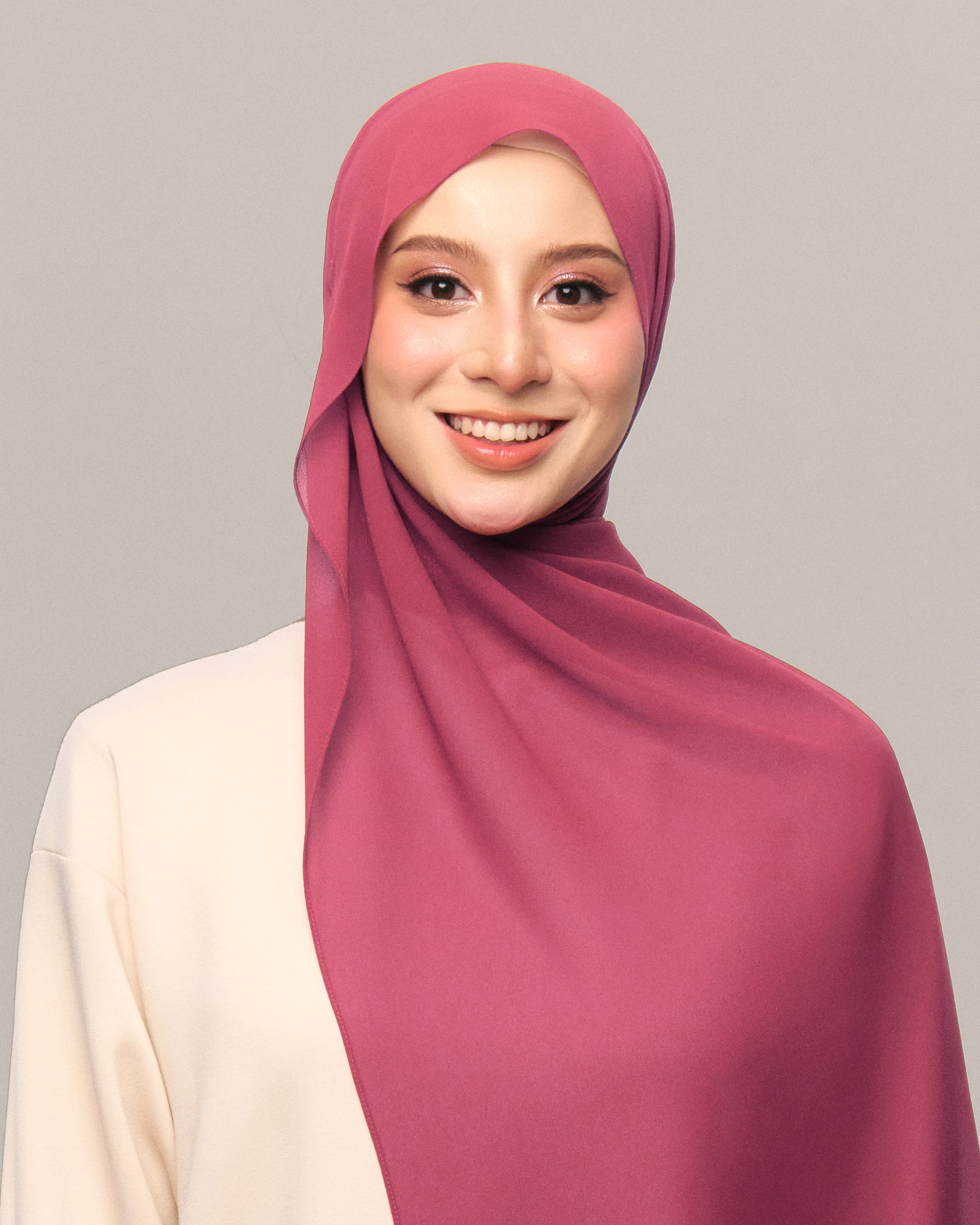 Safiyya Pearl Chiffon Shawl