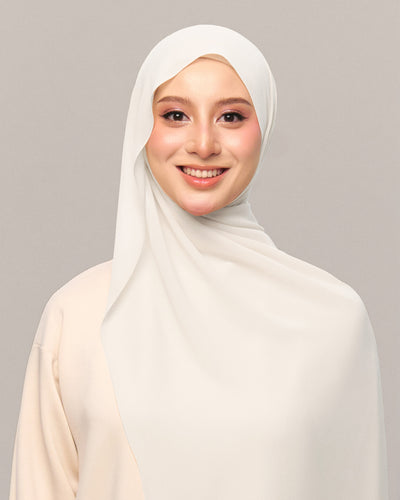 Safiyya Pearl Chiffon Shawl