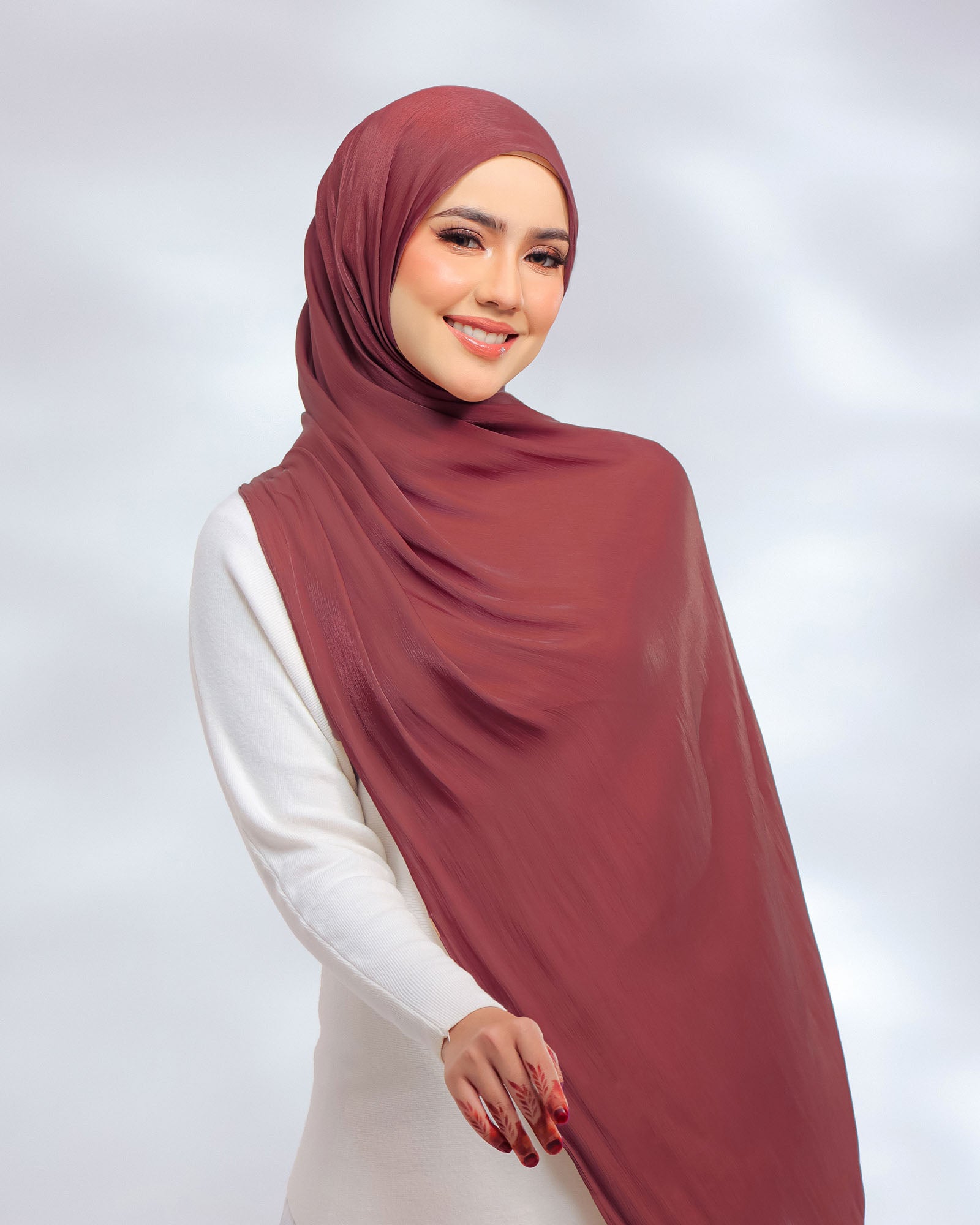 Giselle Pleated Glitter Chiffon Shawl