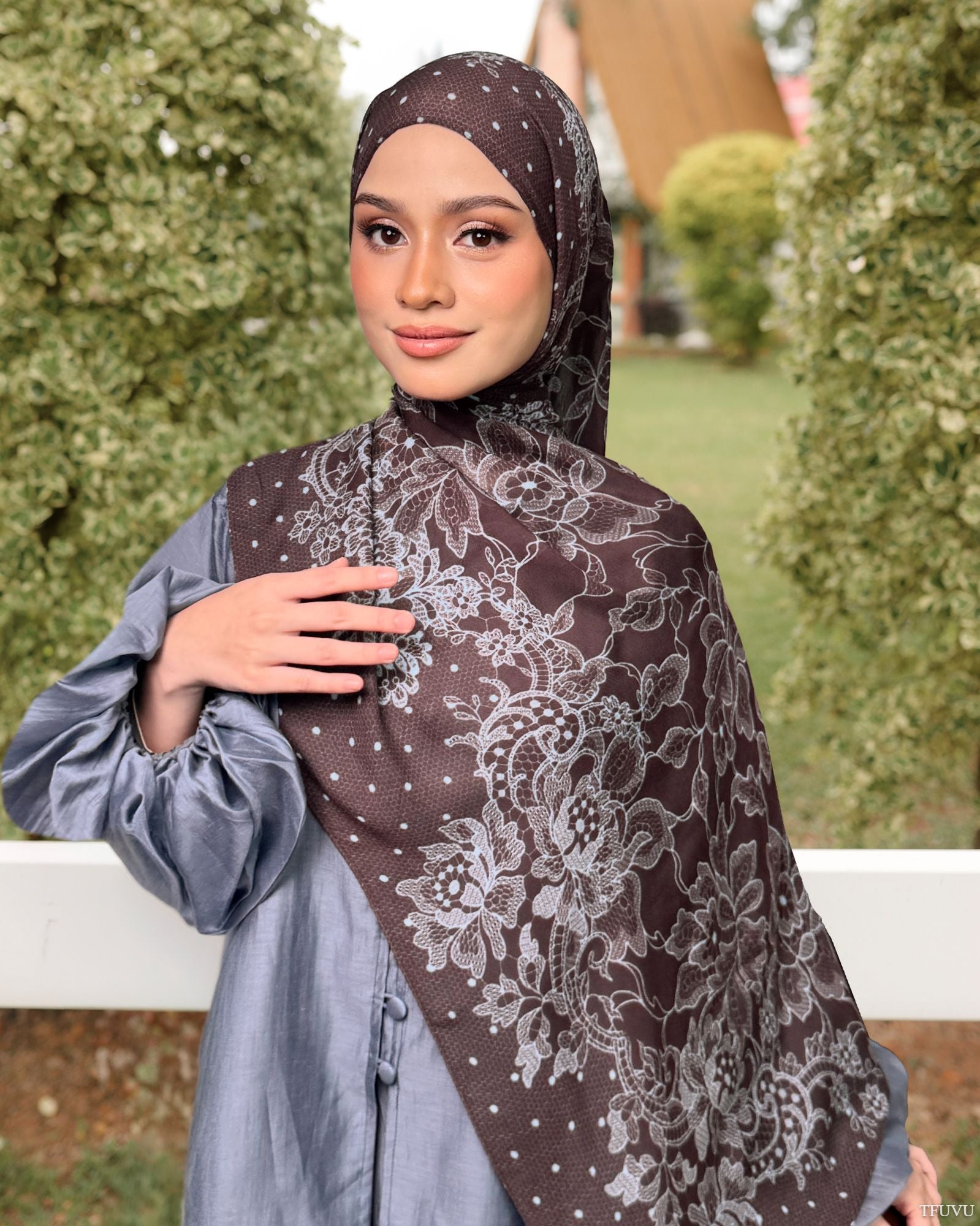 Modal Lace in Chicory Coffee