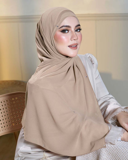 Athena Pearl Chiffon Shawl