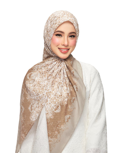 Henna in Dust Cotton Shawl