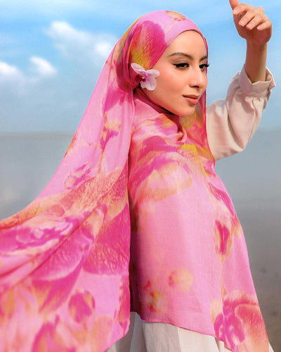 Orchid in Fancy Modal Shawl