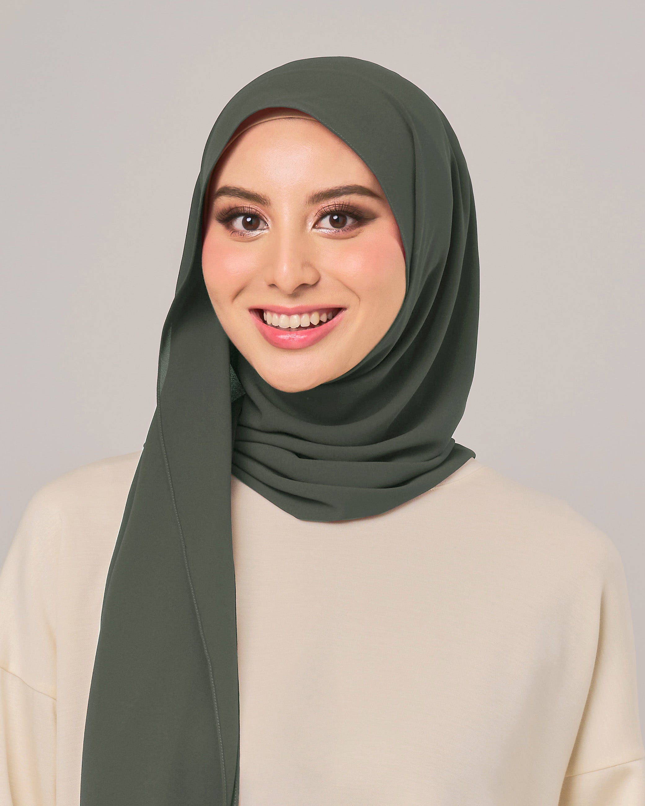 Ayra Hoodie Crepe Chiffon Shawl
