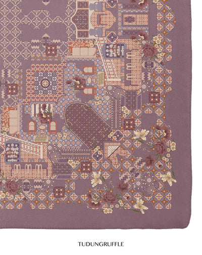 Cheritera in Gebor Lilac Chiffon Shawl