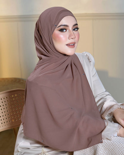 Athena Pearl Chiffon Shawl