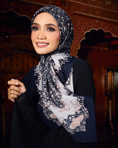 Henna in Twilight Cotton Shawl