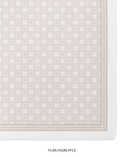 Marrakech in Jardin Ivory Cotton Shawl