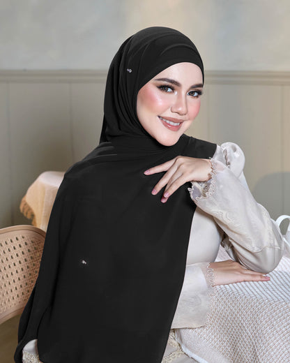 Athena Pearl Chiffon Shawl