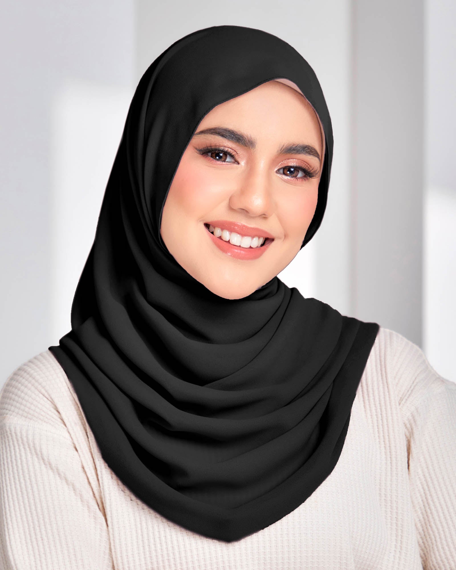 Safiyya Pearl Chiffon Shawl