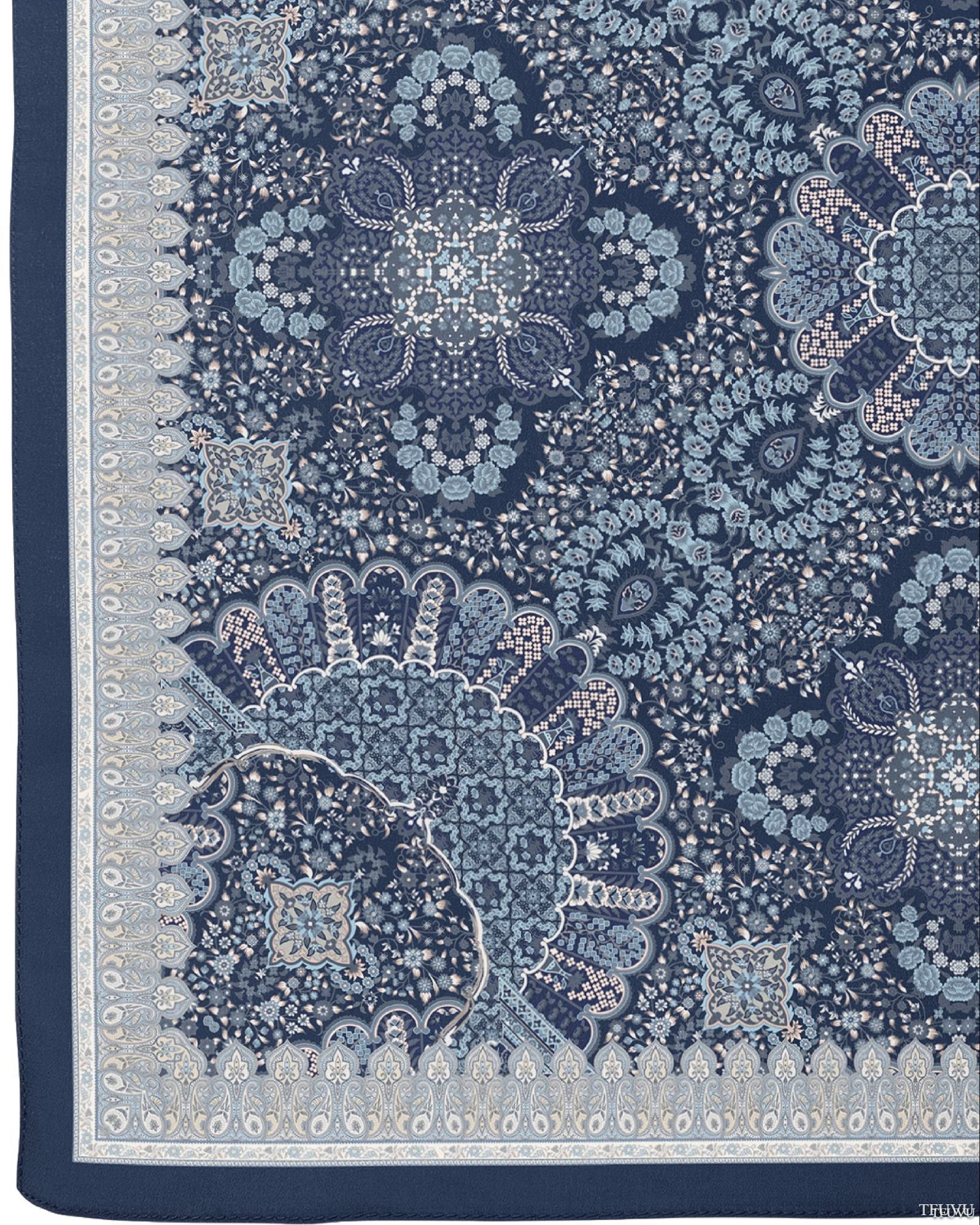 Persian In Kashan Cotton Shawl