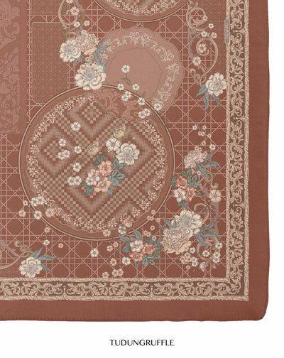 Pulang in Kesuma Sepia Satin Shawl