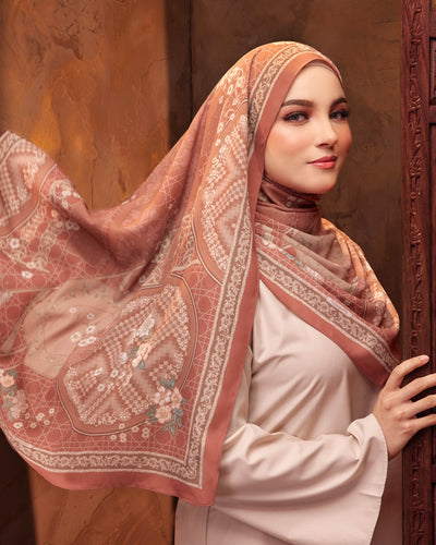 Pulang in Kesuma Sepia Satin Shawl