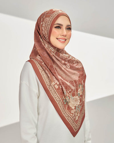 Pulang in Kesuma Sepia Satin Shawl