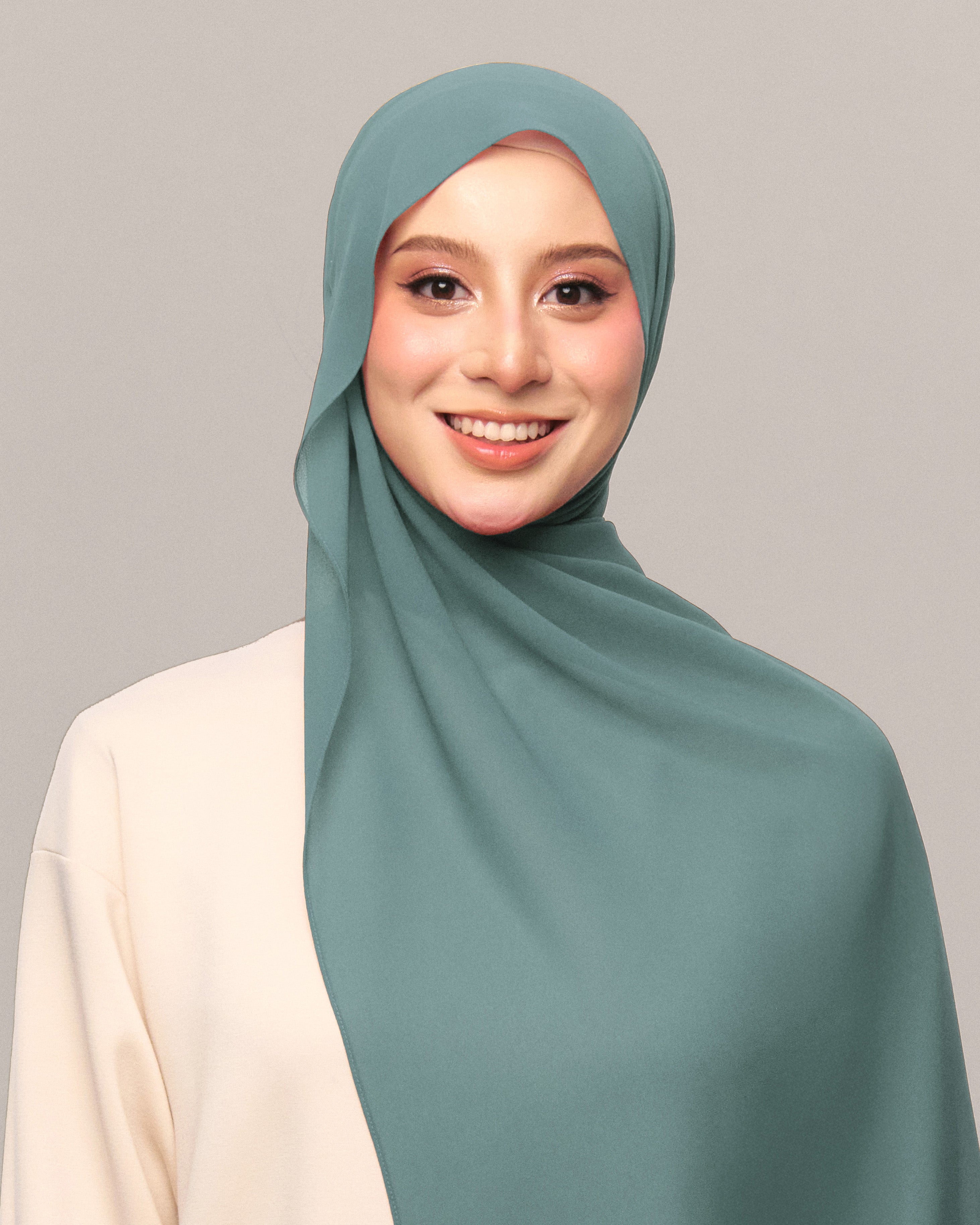 Safiyya Pearl Chiffon Shawl