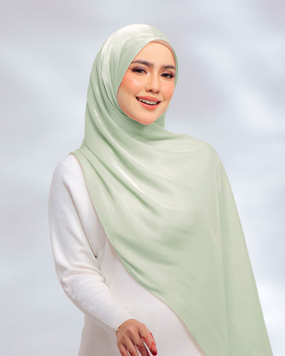 Giselle Pleated Glitter Chiffon Shawl